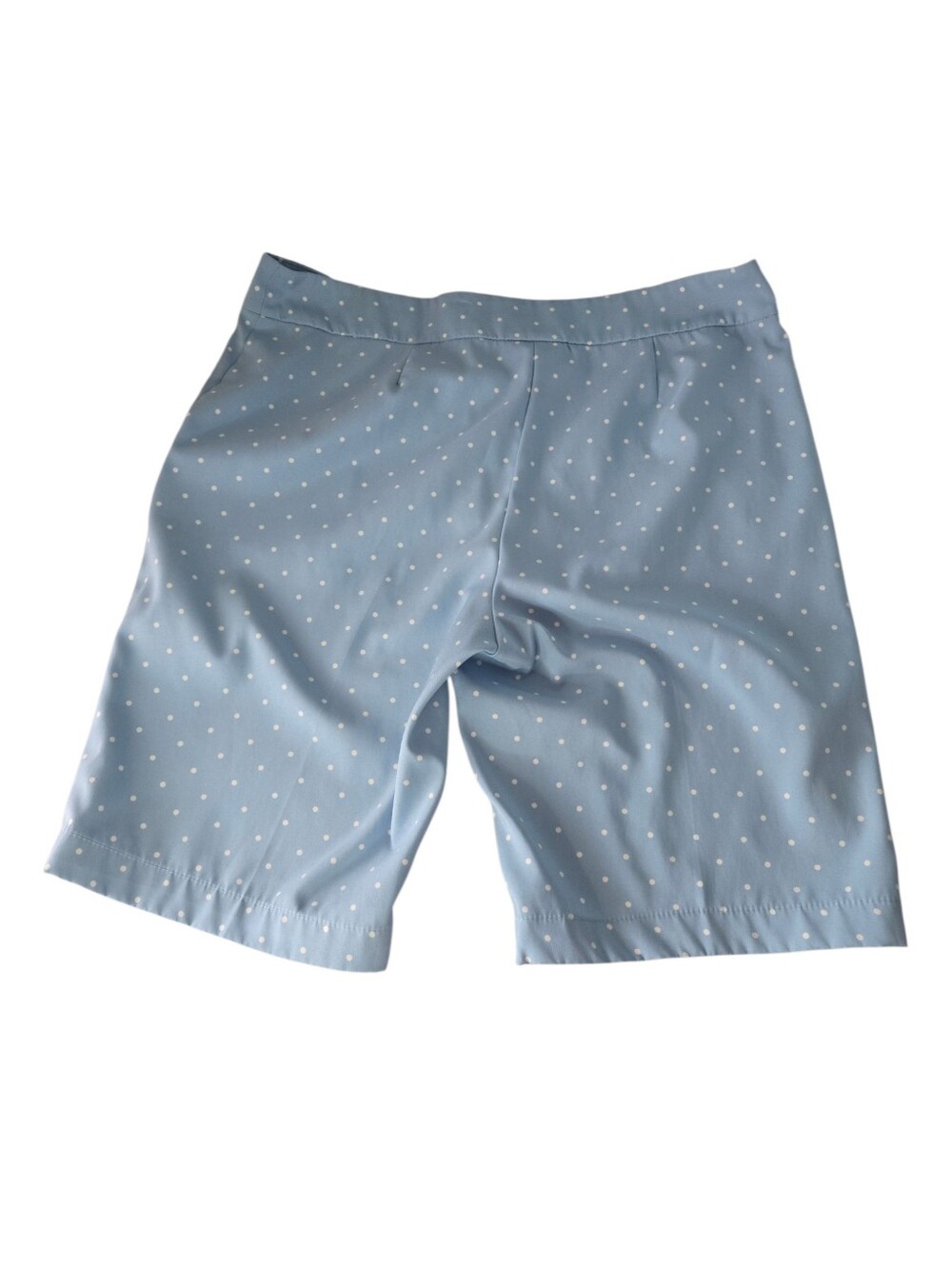 Izod Golf Light Blue & White Ladies Bermuda Golf Shorts Lightweight Size 12 - Picture 5 of 9
